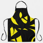 Contemhedendaags modern geel / zwart schort (Voorkant)