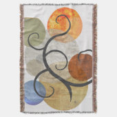 Contemhedendaagse gepatterde cirkels deken (Voorkant Verticaal)