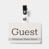 Contemhedendaagse "Guest"-badge Badge (Front with Clip)