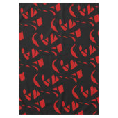 Contemhedendaagse kunst rood/zwart tafelkleed (Voorkant)