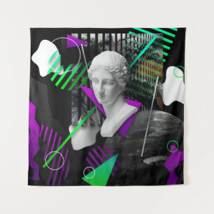 Contemhedendaagse kunstcollage met gipsplaat wandkleed