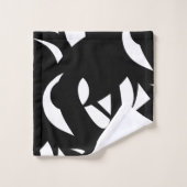 Contemhedendaagse moderne witte / zwarte doekset bad handdoek (Wasdoekje)