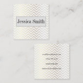 Contemmodern Chevron | Modern Glamour Vierkante Visitekaartje (Voorkant / Achterkant)