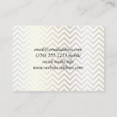 Contemmodern Chevron Pattern Visitekaartje (Achterkant)