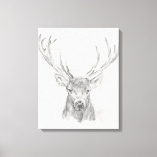 Contemmodern Elk Sketch Canvas Afdruk