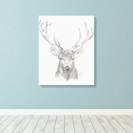 Contemmodern Elk Sketch Canvas Afdruk (Insitu (Houten vloer))