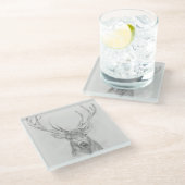 Contemmodern Elk Sketch Glazen Onderzetter (Schuin)