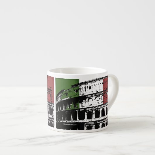 Contemmodern Roman Coliseum Silhouette Espresso Kop (Voorkant rechts)