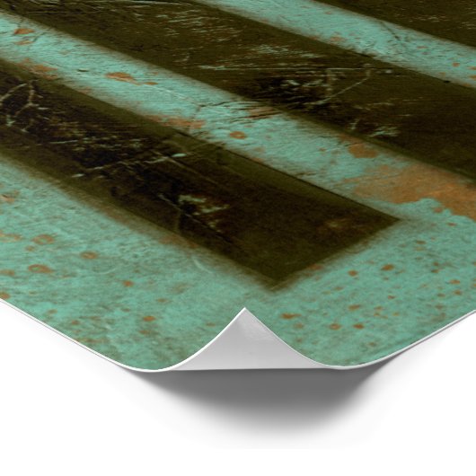 Contemmodern Turquoise Air Grate Poster (Hoek)