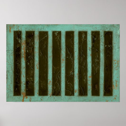 Contemmodern Turquoise Air Grate Poster (Voorkant)