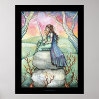 Contemplant le poster de Guinevere