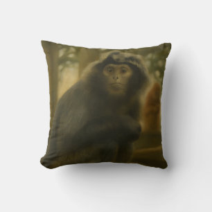 Contemplatieve aap - Serene Wildlife Art Kussen