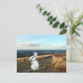 Contemplative Rabbit Briefkaart (Staand voorkant)