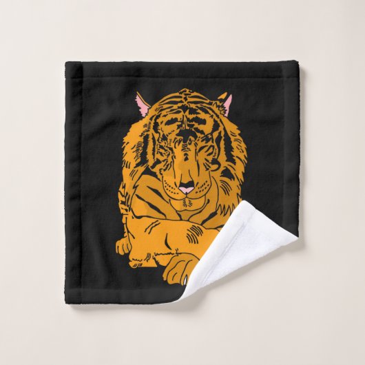 Contempler le tigre  (Gant de toilette)