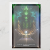 Contempler Oz Fractal Art papeterie (Devant / Derrière)