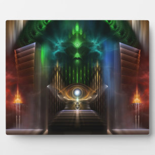 Contempler Oz Fractal Art Plaque photo