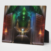 Contempler Oz Fractal Art Plaque photo (Côté)