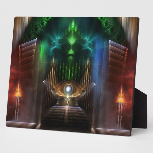 Contempler Oz Fractal Art Plaque photo (Côté)