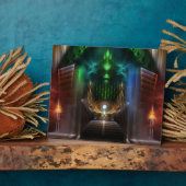 Contempler Oz Fractal Art Plaque photo (Côté)