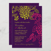 Contempo Floral (Paarse / Chartreuse) v.2 Kaart (Voorkant / Achterkant)