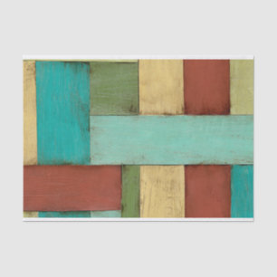 Contempoary Coastal Multicolored Painting Tissuepapier