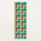 Contempoary Coastal Multicolored Painting Yogamat (Voorkant)