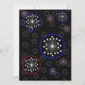 Contemporain 4 juillet Feux d'artifice Invitations (Dos)