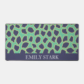 Contemporain Abstrait Personnalisé Nom de bureau M (Recto)