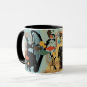 Contemporain Art Déco Conception Vintage Mug (Devant gauche)