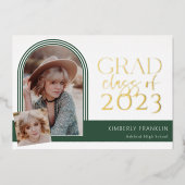 Contemporain Chic Graduation Foil Invitation (Recto)
