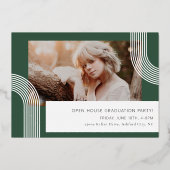 Contemporain Chic Graduation Foil Invitation (Verso)