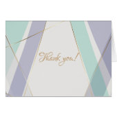 Contemporain Moderne Géométrique Stripes Mint Viol (Devant horizontal)