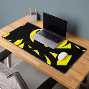 Contemporain Moderne Jaune / Noir