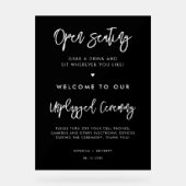 Contemporain noir Ouvrir des sièges Cérémonie débr (Recto)