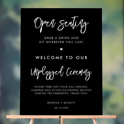 Contemporain noir Ouvrir des sièges Cérémonie débr (Neutre)