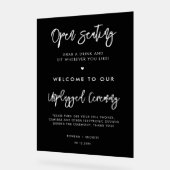 Contemporain noir Ouvrir des sièges Cérémonie débr (Angle)