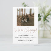 Contemporain Nous sommes engagés Invitation de 2 p (Debout devant)