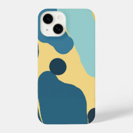 Contemporary Abstract  — Bold Color Block Design iPhone 14 Hoesje