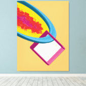 Contemporary Abstract Geometric Shapes Canvas Afdruk (Insitu (Houten vloer))