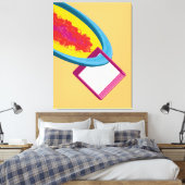 Contemporary Abstract Geometric Shapes Canvas Afdruk (Insitu (Slaapkamer))