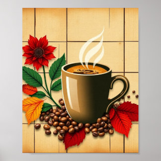 Contemporary Café Wall Poster