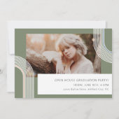 Contemporary Chic Graduation Photo Invitation (Dos)