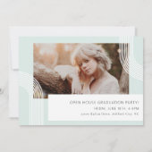 Contemporary Chic Graduation Photo Invitation (Dos)