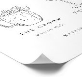 Contemporary Chic Minimalist Signature Drinks Poster (Hoek)