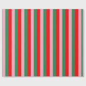 Contemporary Christmas Stripes Cadeaupapier (Vlak)