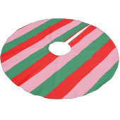 Contemporary Christmas Stripes  Kerstboom Rok (Gekanteld)