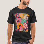 Contemporary English Pattern Colorful English artw T-shirt (Voorkant)