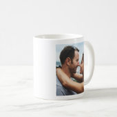 Contemporary Happy Couple Photo Mug (Devant droit)