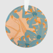 Contemporary Leaf Design in Peach (devant)