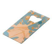 Contemporary Leaf Design in Peach Bottleopener (Dos Angle)